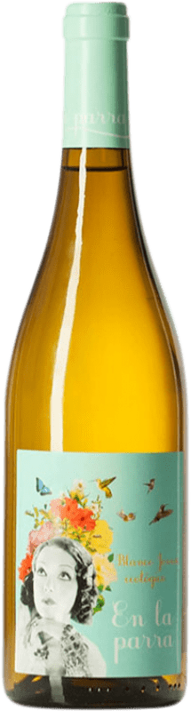 8,95 € Envío gratis | Vino blanco Nodus En la Parra Blanco D.O. Valencia Comunidad Valenciana España Chardonnay, Moscatel Botella 75 cl
