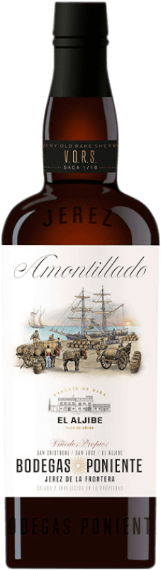 112,95 € Envoi gratuit | Vin fortifié Poniente Amontillado Saca 1/18 VORS D.O. Jerez-Xérès-Sherry Andalousie Espagne Palomino Fino Bouteille 75 cl