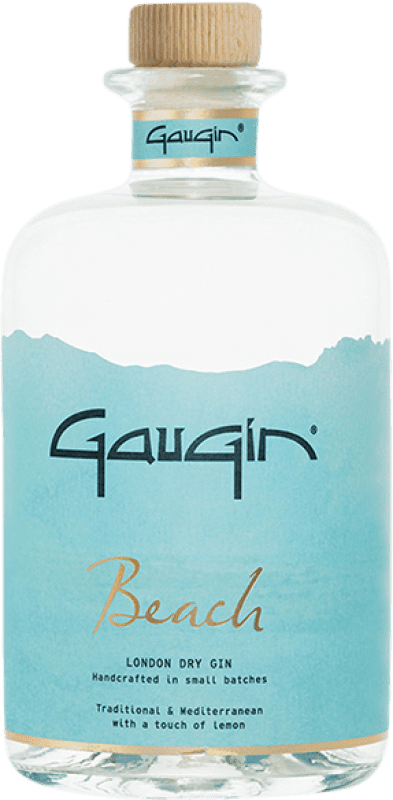 54,95 € Envio grátis | Gin GauGin Beach Bélgica Garrafa Medium 50 cl