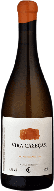 16,95 € Envoi gratuit | Vin blanc Cabeças do Reguengo Vira Cabeças Branco I.G. Alentejo Alentejo Portugal Tempranillo Blanc, Trincadeira, Rabigato Bouteille 75 cl
