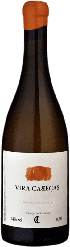 16,95 € Spedizione Gratuita | Vino bianco Cabeças do Reguengo Vira Cabeças Branco I.G. Alentejo Alentejo Portogallo Tempranillo Bianco, Trincadeira, Rabigato Bottiglia 75 cl