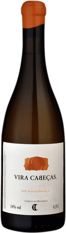 17,95 € Spedizione Gratuita | Vino Bianco Cabeças do Reguengo Vira Cabeças I.G. Alentejo Alentejo Portogallo Tempranillo, Trincadeira, Rabigato Bottiglia 75 cl