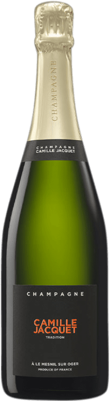 28,95 € Kostenloser Versand | Weißer Sekt Camille Jacquet Tradition Brut A.O.C. Champagne Champagner Frankreich Pinot Schwarz, Chardonnay, Pinot Meunier Flasche 75 cl