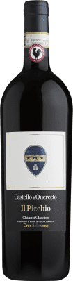 49,95 € Free Shipping | Red wine Castello di Querceto Gran Selezione Il Picchio D.O.C.G. Chianti Classico Tuscany Italy Sangiovese, Colorino, Canaiolo Bottle 75 cl