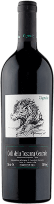 78,95 € 免费送货 | 红酒 Castello di Querceto Cignale 意大利 Merlot, Cabernet Sauvignon 瓶子 75 cl