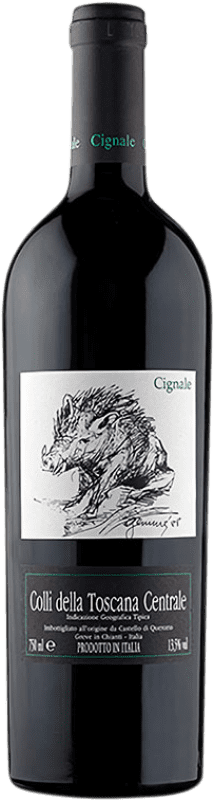 78,95 € Бесплатная доставка | Красное вино Castello di Querceto Cignale Италия Merlot, Cabernet Sauvignon бутылка 75 cl