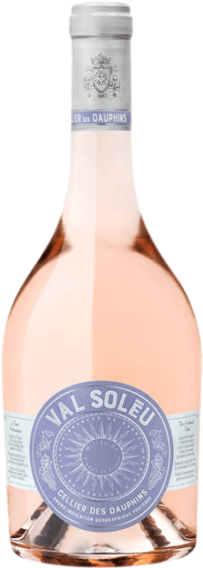 9,95 € 免费送货 | 玫瑰酒 Cellier des Dauphins Val Soleu Drôme Rosado Auvernia 法国 Syrah, Grenache, Cinsault 瓶子 75 cl