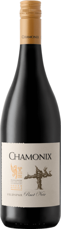 48,95 € Kostenloser Versand | Rotwein Chamonix Feldspar I.G. Franschhoek Stellenbosch Südafrika Spätburgunder Flasche 75 cl