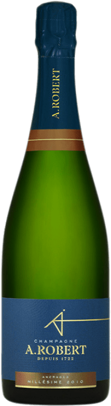 63,95 € Envio grátis | Espumante branco A. Robert Millésimé A.O.C. Champagne Champagne França Pinot Preto, Chardonnay, Pinot Meunier Garrafa 75 cl