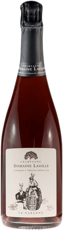 91,95 € Free Shipping | Rosé sparkling Domaine Lagille La Garenne Rosé de Saignée A.O.C. Champagne Champagne France Pinot Meunier Bottle 75 cl