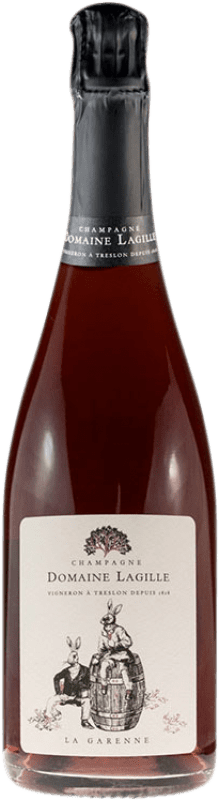 91,95 € Бесплатная доставка | Розовое игристое Domaine Lagille La Garenne Rosé de Saignée A.O.C. Champagne шампанское Франция Pinot Meunier бутылка 75 cl