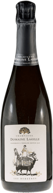 68,95 € 免费送货 | 白起泡酒 Domaine Lagille Les Bergères A.O.C. Champagne 香槟酒 法国 Pinot Black 瓶子 75 cl