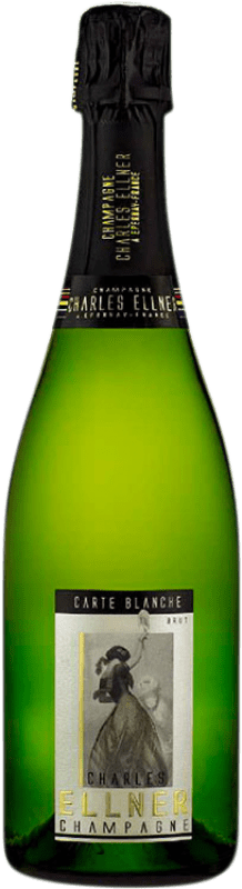 33,95 € Envio grátis | Espumante Branco Ellner Carte Blanche A.O.C. Champagne Champagne França Pinot Noir, Chardonnay, Pinot Meunier 75 cl