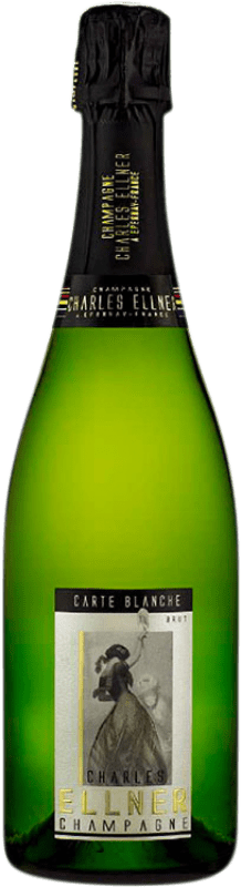 46,95 € Envio grátis | Espumante branco Ellner Carte Blanche A.O.C. Champagne Champagne França Pinot Preto, Chardonnay, Pinot Meunier Garrafa 75 cl