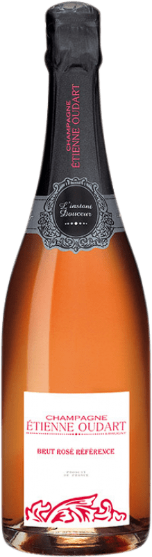 46,95 € 免费送货 | 玫瑰气泡酒 Étienne Oudart Rosé Référence 香槟 A.O.C. Champagne 香槟酒 法国 Pinot Black, Chardonnay, Pinot Meunier 瓶子 75 cl