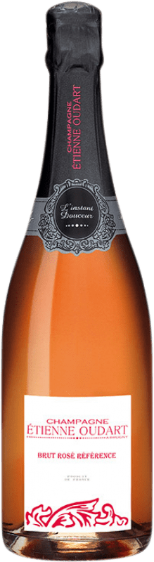 46,95 € Free Shipping | Rosé sparkling Étienne Oudart Rosé Référence Brut A.O.C. Champagne Champagne France Pinot Black, Chardonnay, Pinot Meunier Bottle 75 cl
