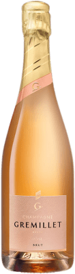 31,95 € 免费送货 | 玫瑰气泡酒 Gremillet Rosé d'Assemblage A.O.C. Champagne 香槟酒 法国 Pinot Black, Chardonnay 瓶子 75 cl