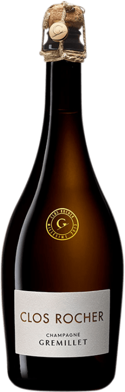 139,95 € Бесплатная доставка | Белое игристое Gremillet Clos Rocher брют A.O.C. Champagne шампанское Франция Pinot Black бутылка 75 cl