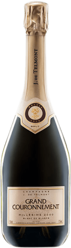 114,95 € Spedizione Gratuita | Spumante bianco J. de Telmont Grand Courennement Brut A.O.C. Champagne champagne Francia Chardonnay Bottiglia 75 cl