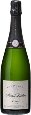 23,95 € 免费送货 | 白起泡酒 Michel Littiere 香槟 预订 A.O.C. Champagne 香槟酒 法国 Pinot Black, Chardonnay, Pinot Meunier 瓶子 75 cl