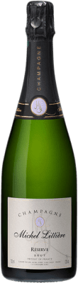 39,95 € Spedizione Gratuita | Spumante bianco Michel Littiere Brut Riserva A.O.C. Champagne champagne Francia Pinot Nero, Chardonnay, Pinot Meunier Bottiglia 75 cl