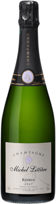 39,95 € Envío gratis | Espumoso blanco Michel Littiere Brut Reserva A.O.C. Champagne Champagne Francia Pinot Negro, Chardonnay, Pinot Meunier Botella 75 cl