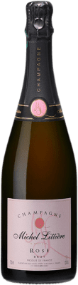 42,95 € Бесплатная доставка | Розовое игристое вино Michel Littiere Brut — брют Rosé — Розе A.O.C. Champagne шампанское Франция Pinot Noir — Пино Нуар, Chardonnay — Шардоне, Pinot Meunier — Пино Менье Бутылка 75 cl