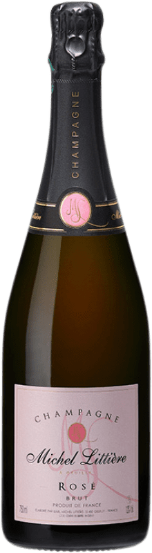 42,95 € Free Shipping | Rosé sparkling Michel Littiere Rosé Brut A.O.C. Champagne Champagne France Pinot Black, Chardonnay, Pinot Meunier Bottle 75 cl