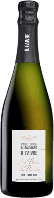 78,95 € Бесплатная доставка | Розовое игристое R. Faivre Les Perles du Paradis Rosé A.O.C. Champagne шампанское Франция Pinot Black, Chardonnay, Pinot Meunier бутылка 75 cl
