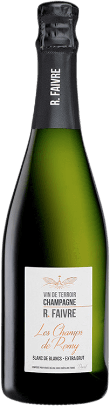 83,95 € Kostenloser Versand | Weißer Sekt R. Faivre Les Champs de Romy A.O.C. Champagne Champagner Frankreich Chardonnay Flasche 75 cl
