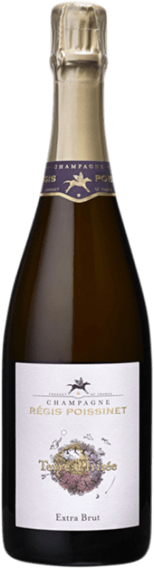 64,95 € Envio grátis | Espumante branco Régis Poissinet Terre d'Irizée Extra Brut A.O.C. Champagne Champagne França Chardonnay, Pinot Meunier Garrafa 75 cl