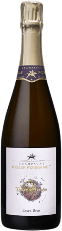 64,95 € Kostenloser Versand | Weißer Sekt Régis Poissinet Terre d'Irizée Extra Brut A.O.C. Champagne Champagner Frankreich Chardonnay, Pinot Meunier Flasche 75 cl