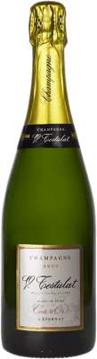 23,95 € Kostenloser Versand | Weißer Sekt Vincent Testulat Carte d'Or Blanc de Noirs Brut A.O.C. Champagne Champagner Frankreich Spätburgunder, Pinot Meunier Flasche 75 cl