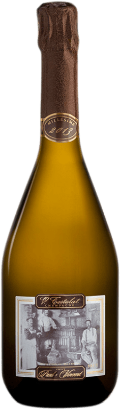 45,95 € Envío gratis | Espumoso Blanco Vincent Testulat Paul Vincent Brut Cuvée, Millésimé A.O.C. Champagne Champagne Francia Chardonnay Botella 75 cl