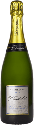 29,95 € Бесплатная доставка | Белое игристое Vincent Testulat Cuvée брют Резерв A.O.C. Champagne шампанское Франция Pinot Black, Chardonnay бутылка 75 cl