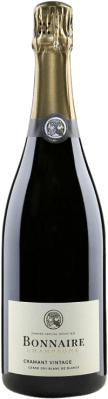 65,95 € Envío gratis | Espumoso blanco Bonnaire Cramant Grand Cru Blanc de Blancs Vintage A.O.C. Champagne Champagne Francia Chardonnay Botella 75 cl