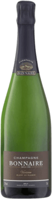 39,95 € 免费送货 | 白酒 Bonnaire Variance Blanc de Blancs A.O.C. Champagne 香槟酒 法国 Chardonnay 瓶子 75 cl