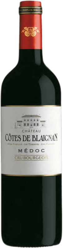 12,95 € Бесплатная доставка | Красное вино Château Côtes de Blaignan A.O.C. Médoc Aquitania Франция Merlot, Cabernet Sauvignon, Cabernet Franc, Petit Verdot бутылка 75 cl