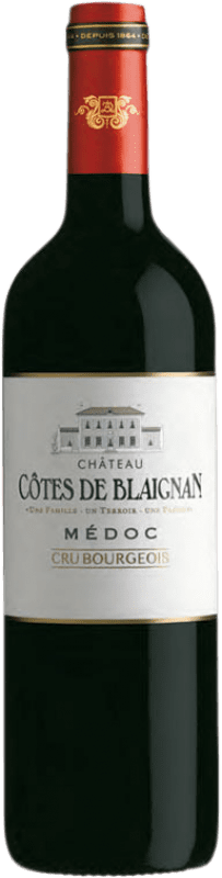 12,95 € Free Shipping | Red wine Château Côtes de Blaignan A.O.C. Médoc Aquitania France Merlot, Cabernet Sauvignon, Cabernet Franc, Petit Verdot Bottle 75 cl