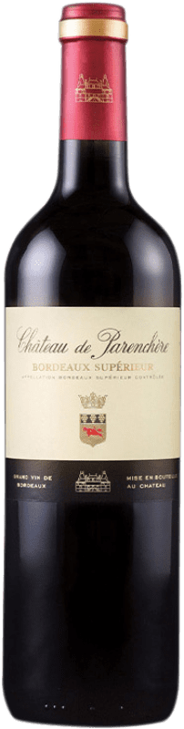 14,95 € Envío gratis | Vino Tinto Château de Parenchère Supérieur — Superior A.O.C. Bordeaux Burdeos Francia Merlot, Cabernet Franc Botella 75 cl