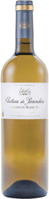 10,95 € Spedizione Gratuita | Vino Bianco Château de Parenchère A.O.C. Bordeaux bordò Francia Sémillon, Muscadelle, Sauvignon Bottiglia 75 cl