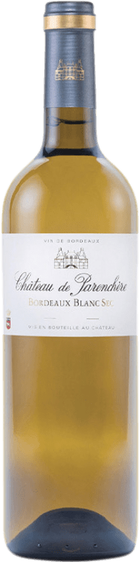 9,95 € Envío gratis | Vino blanco Château de Parenchère Blanc A.O.C. Bordeaux Burdeos Francia Sauvignon Blanca, Sémillon, Muscadelle Botella 75 cl