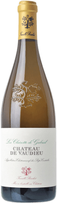 99,95 € Kostenloser Versand | Weißwein Château de Vaudieu Les Clairette de Gabriel Alterung A.O.C. Châteauneuf-du-Pape Provence Frankreich Clairette Blanche Flasche 75 cl