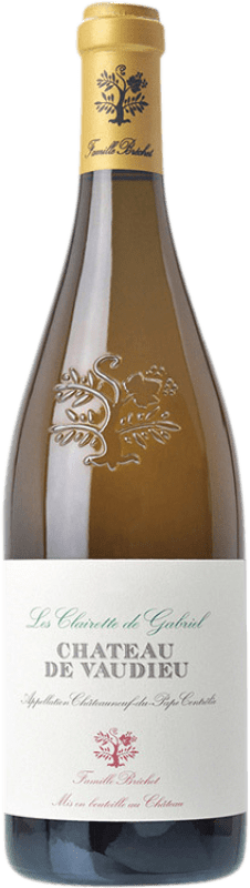 96,95 € 送料無料 | 白ワイン Château de Vaudieu Les Clairette de Gabriel 高齢者 A.O.C. Châteauneuf-du-Pape プロヴァンス フランス Clairette Blanche ボトル 75 cl