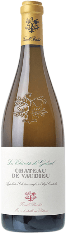 99,95 € Kostenloser Versand | Weißwein Château de Vaudieu Les Clairette de Gabriel Alterung A.O.C. Châteauneuf-du-Pape Provence Frankreich Clairette Blanche Flasche 75 cl