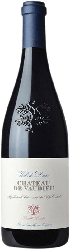 68,95 € Free Shipping | Red wine Château de Vaudieu Val de Dieu A.O.C. Châteauneuf-du-Pape Provence France Syrah, Grenache, Monastrell Bottle 75 cl