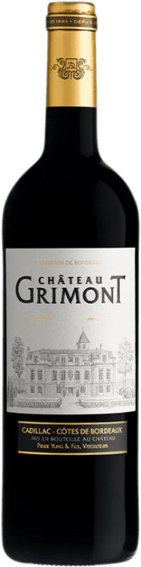 13,95 € Envio grátis | Vinho tinto Château Grimont A.O.C. Cadillac Aquitania França Merlot, Cabernet Sauvignon Garrafa 75 cl