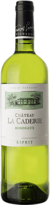 10,95 € Spedizione Gratuita | Vino bianco Château La Caderie Esprit Blanc A.O.C. Bordeaux bordò Francia Sémillon, Muscadelle Bottiglia 75 cl
