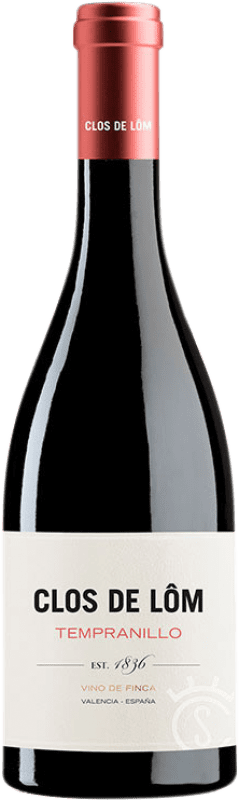 17,95 € Spedizione Gratuita | Vino rosso Clos de Lôm D.O. Valencia Comunità Valenciana Spagna Tempranillo Bottiglia 75 cl