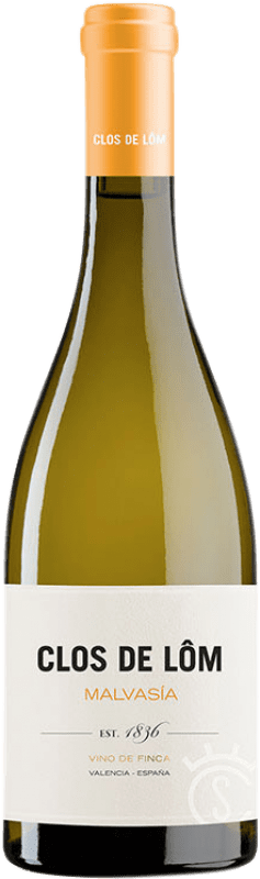 16,95 € Free Shipping | White wine Clos de Lôm D.O. Valencia Valencian Community Spain Malvasía Bottle 75 cl